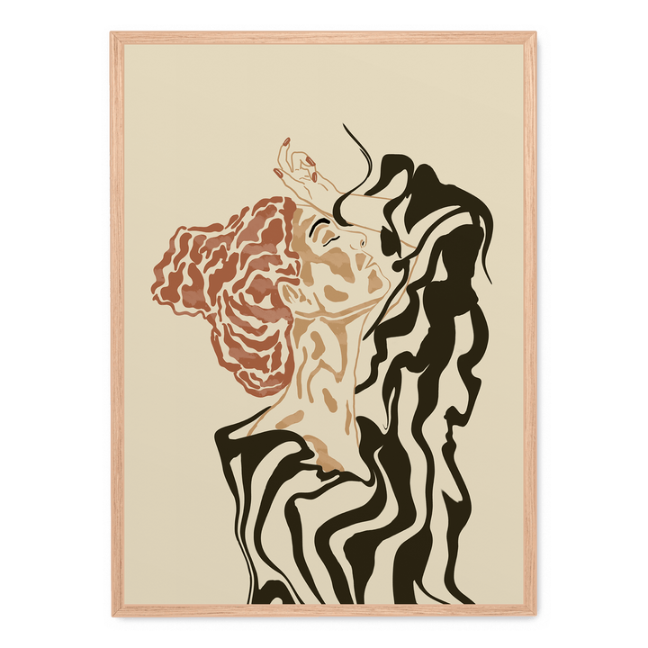 Woman In A Striped Blouse