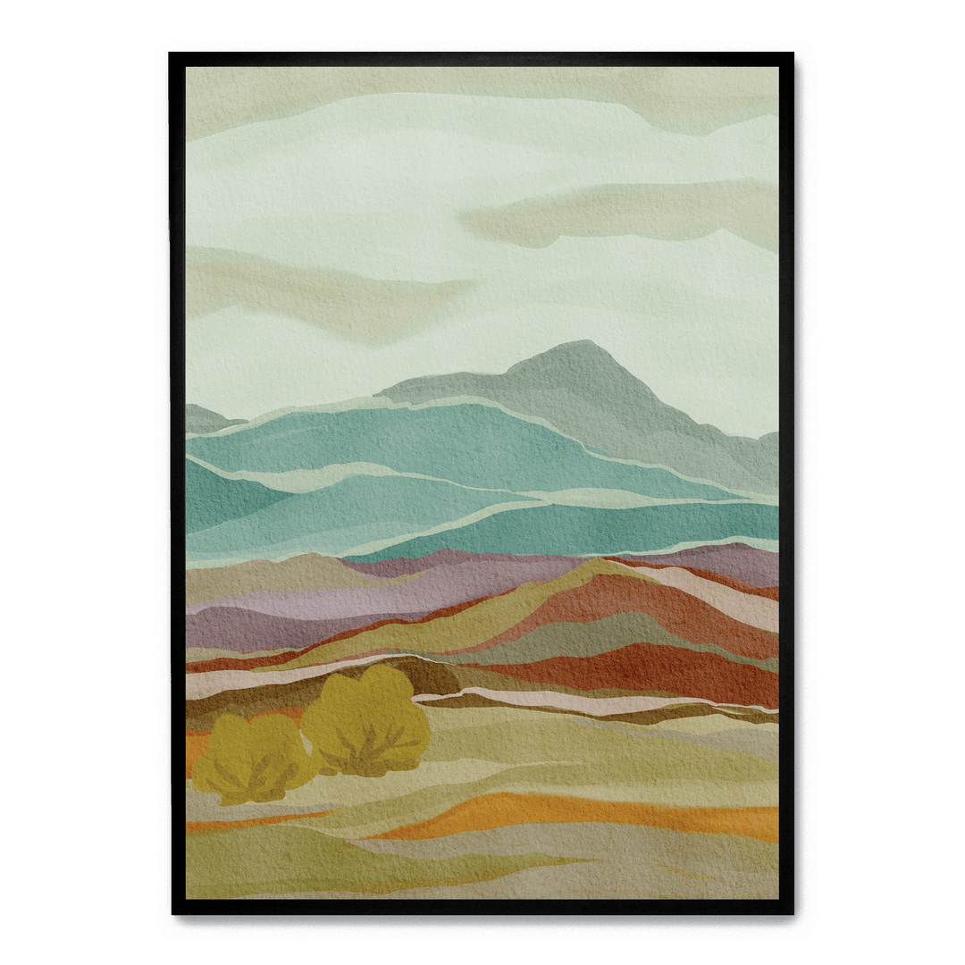 Layered Mountain Landscape