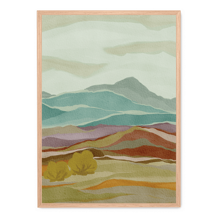 Layered Mountain Landscape