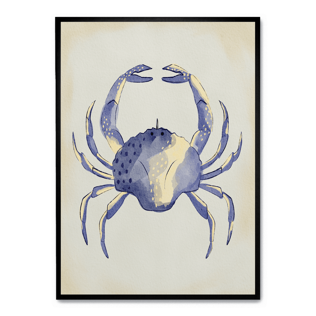 Watercolor Blue Crab