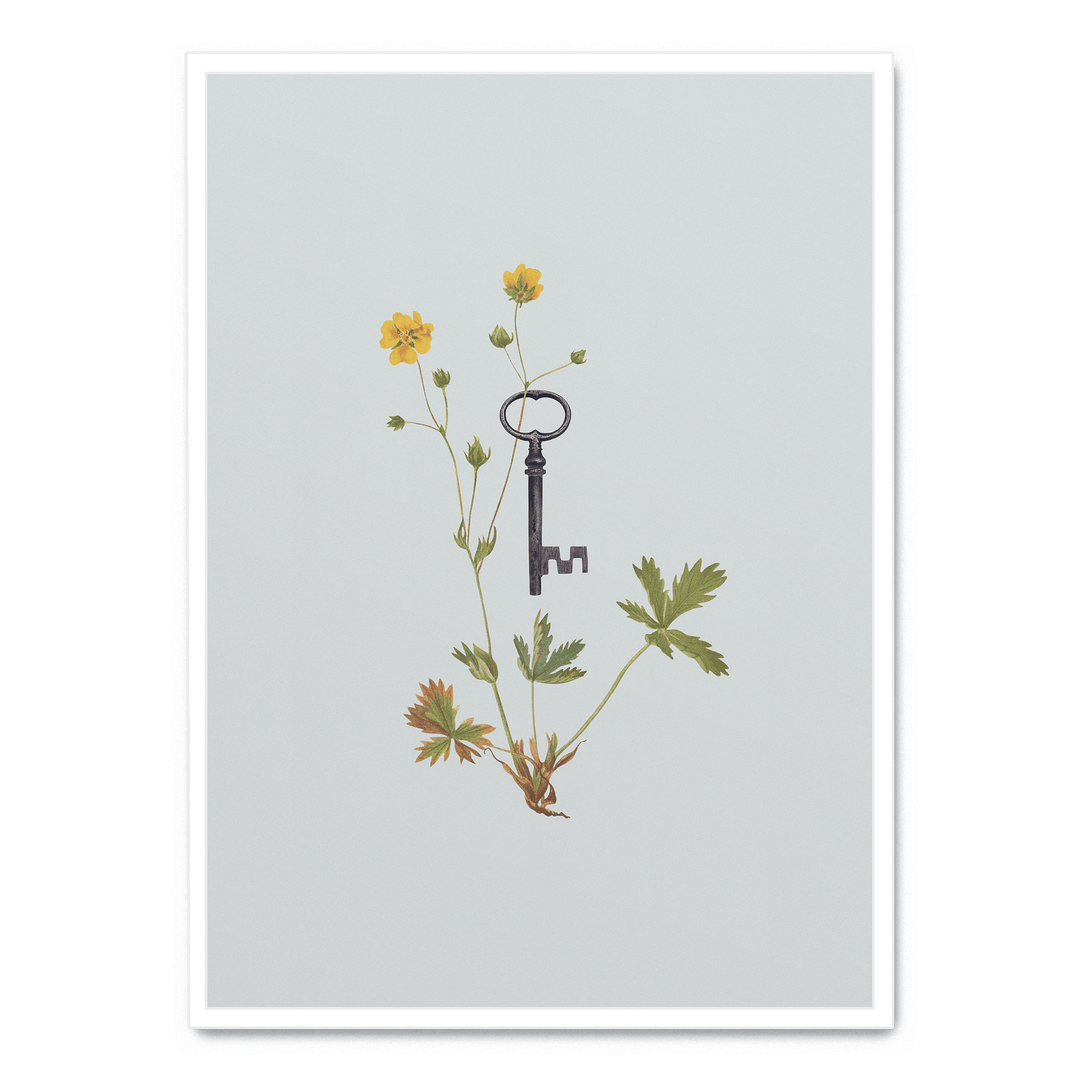 Botanical Vintage Key