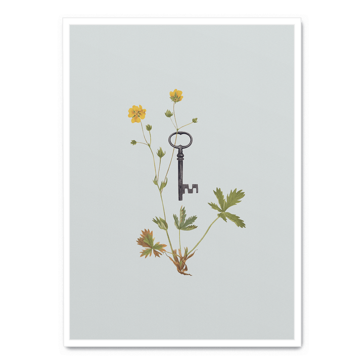 Botanical Vintage Key