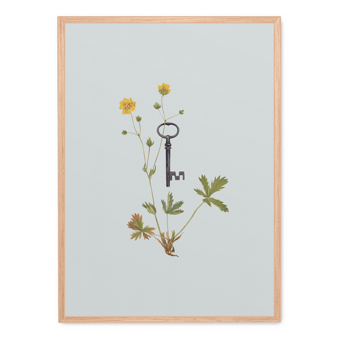 Botanical Vintage Key