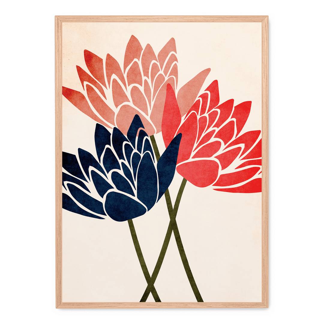 Three Dancing Blossoms