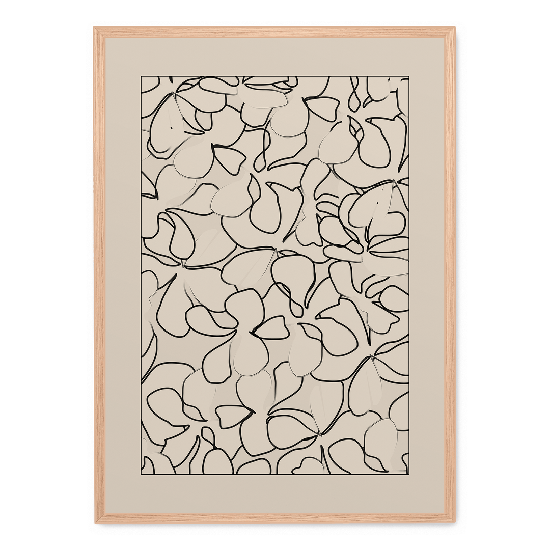 Abstract Flower Lines