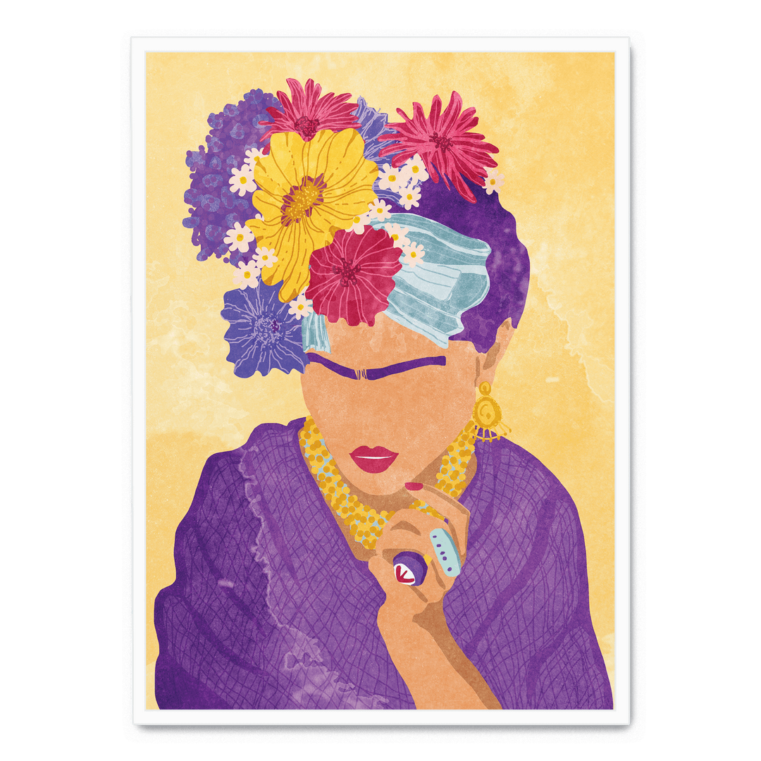 Frida And Flowers