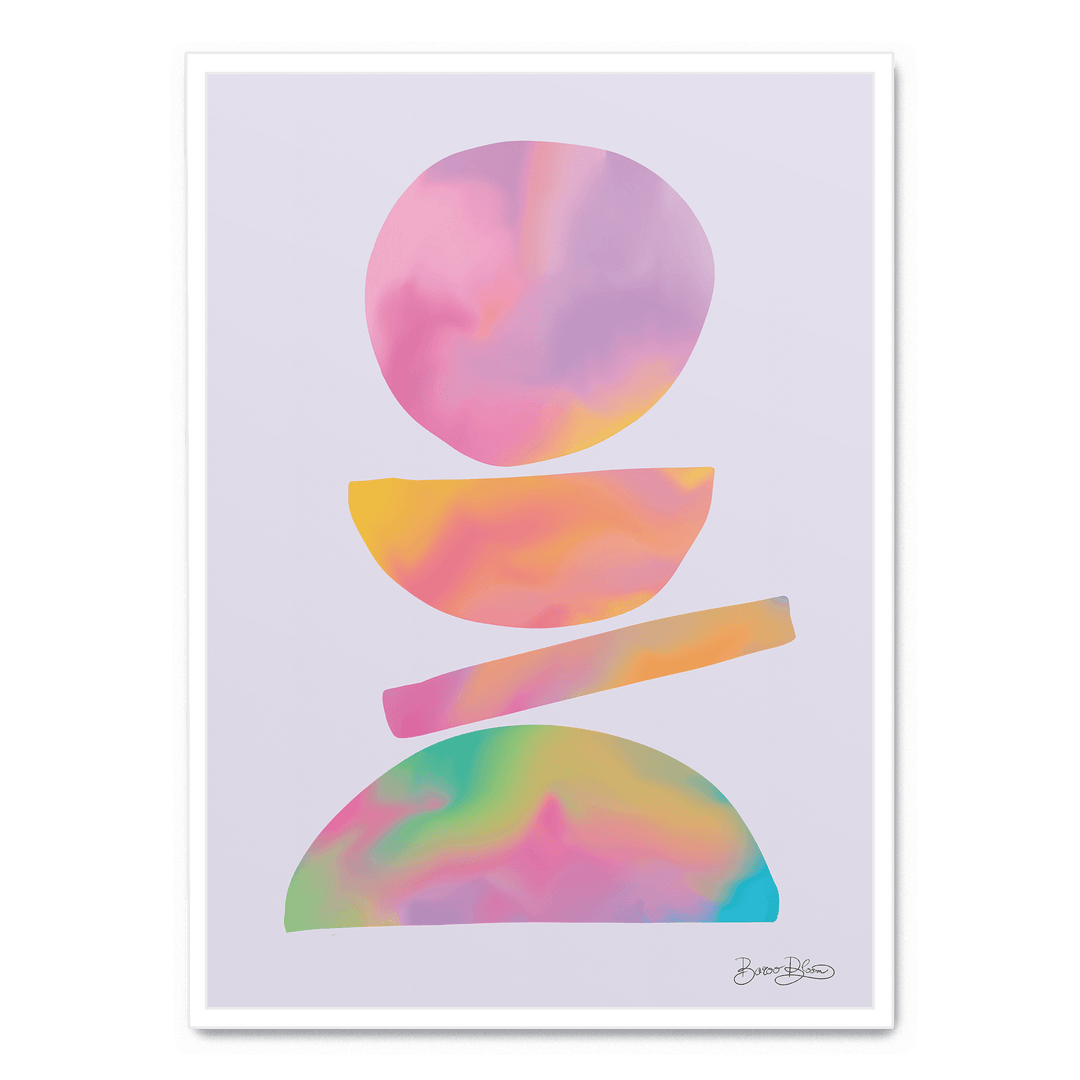 Rainbow Midcentury Composition