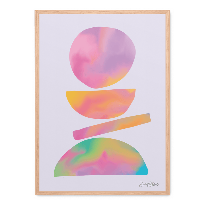 Rainbow Midcentury Composition