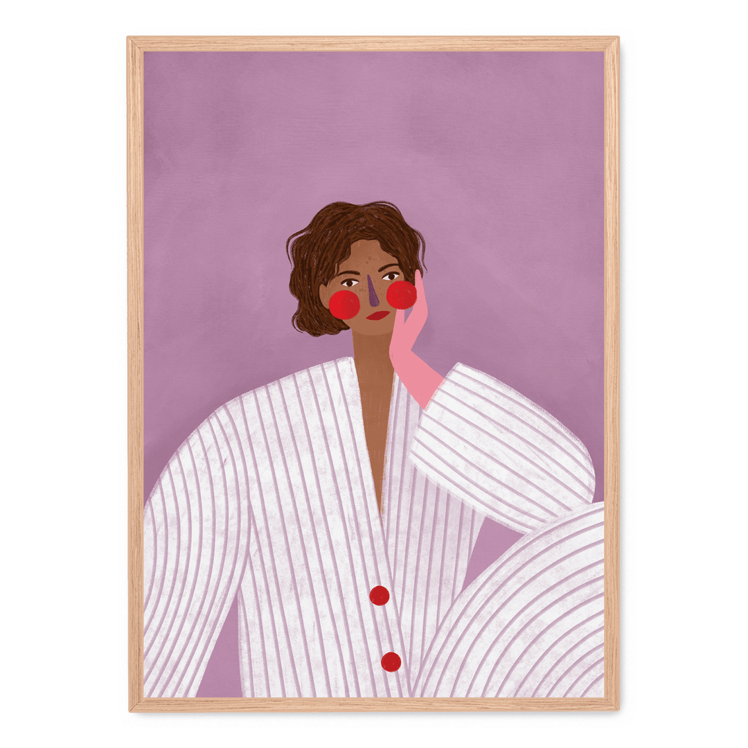 Woman With Pink Glove