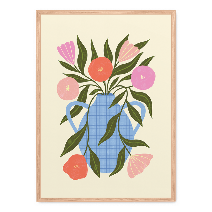 Wavy Flowers In Vase