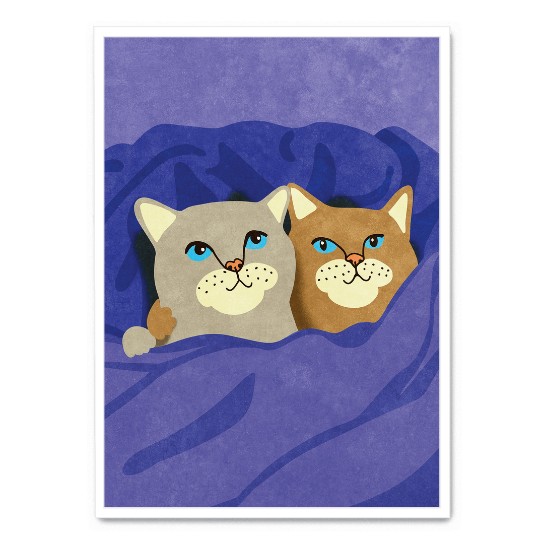 Cats In Bed