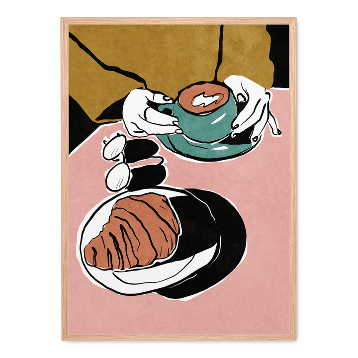 Croissant Et Café Au Lait