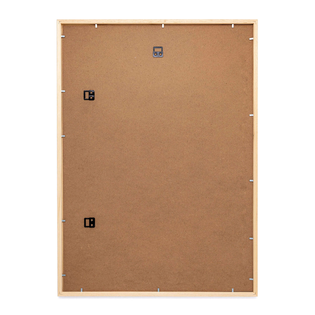 Bagside af hvid ramme i størrelse 50x70 cm fra Postera