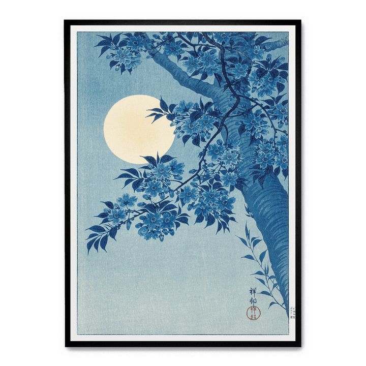 Ohara Koson - Blossoming Cherry On A Moonlit Night