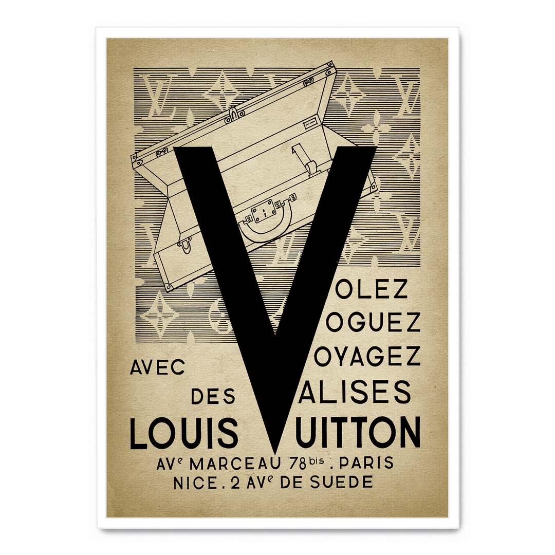LOUIS VUITTON vintageポスター Louis Vuitton Vintage poster | Postera.nl