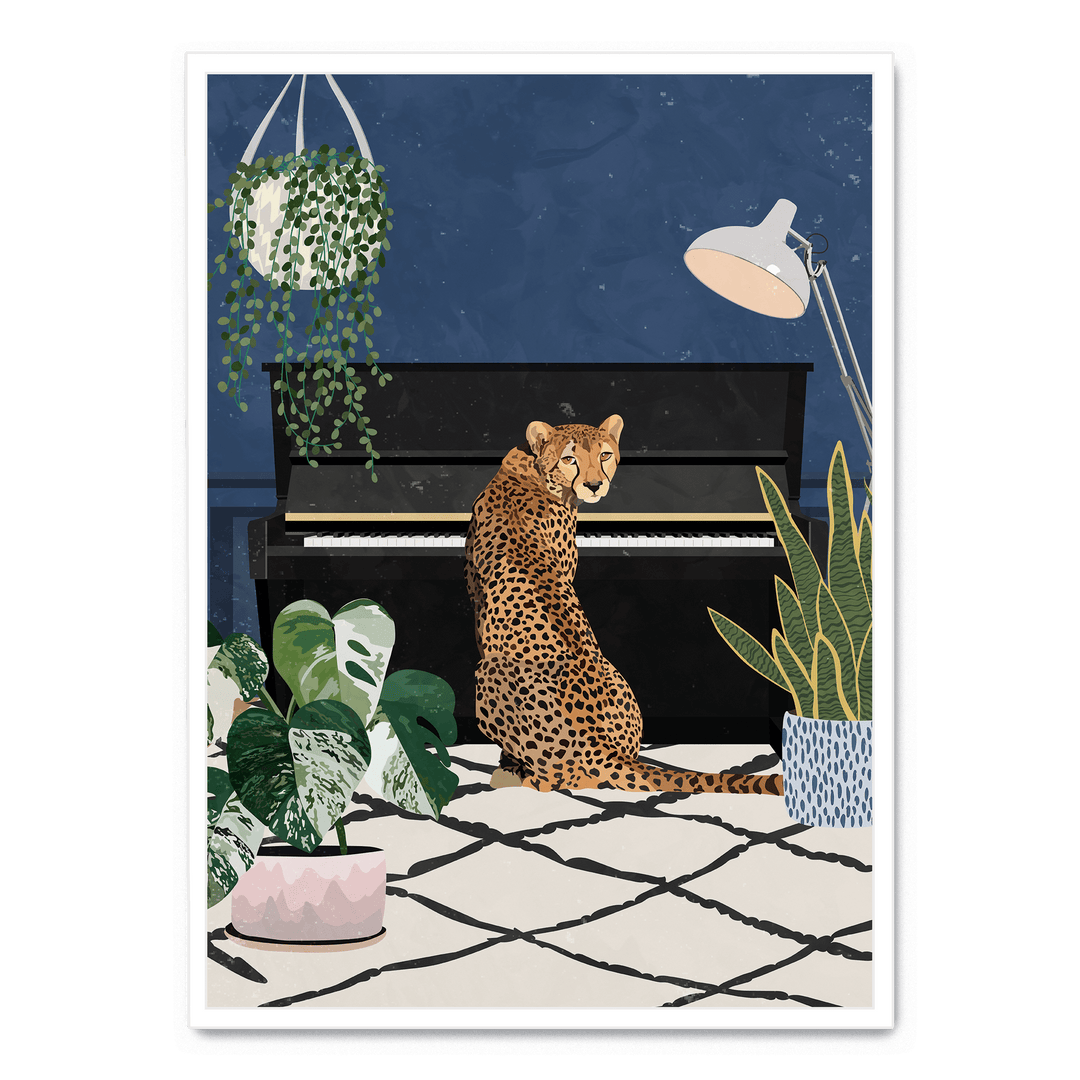 Cheetah Playing Piano