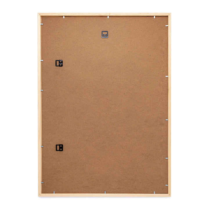 Bagside af sort ramme i størrelse 50x70cm fra Postera